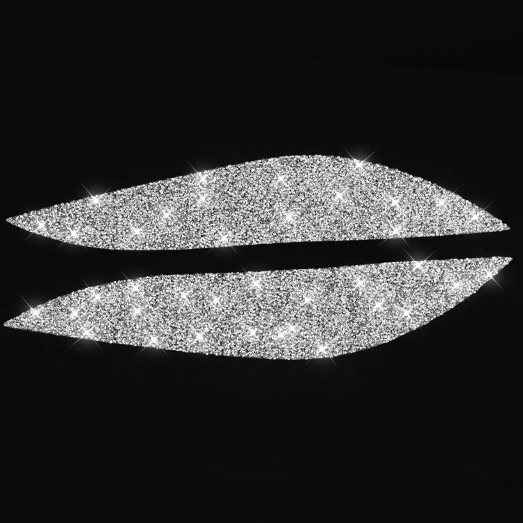 For Honda Civic 2001-2003 Car Light Eyebrow Diamond Decorative Sticker, Left and Right Drive