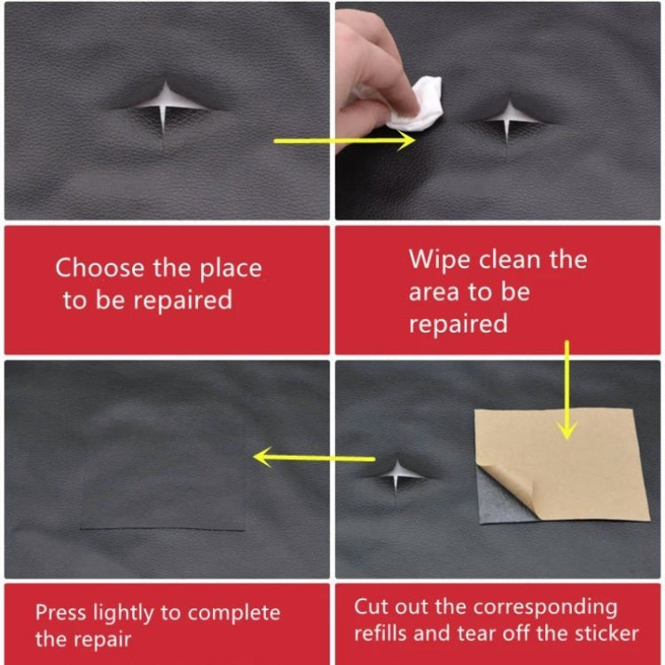 30 x 137cm Self Adhesive Leather for Sofa Repair Patch Car Seat PVC Leather Sticker