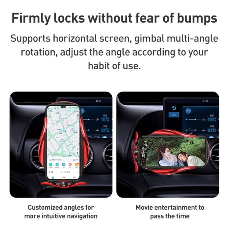 M1 Electric Opening/Closing Wireless Fast Charging Air Outlet Car Holder