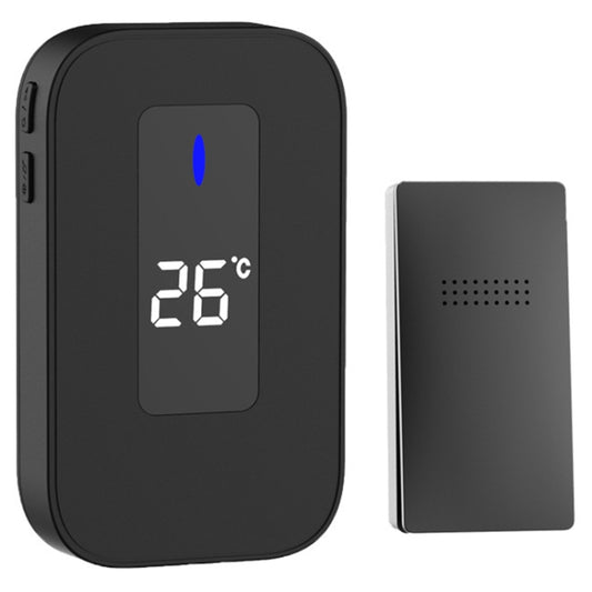 C303B One to One Home Wireless Doorbell Temperature Digital Display Remote Control Elderly Pager