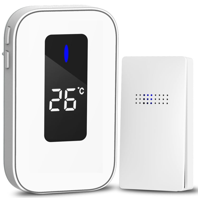 C303B One to One Home Wireless Doorbell Temperature Digital Display Remote Control Elderly Pager