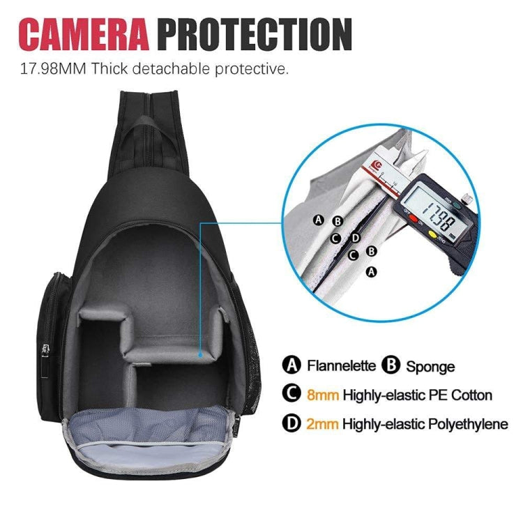 Cwatcun D17 Camera Shoulder Crossbody Backpack