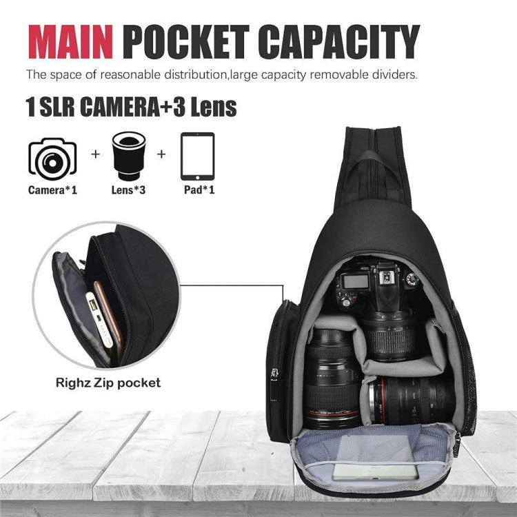 Cwatcun D17 Camera Shoulder Crossbody Backpack