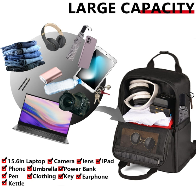 Cwatcun D78 Camera Laptop Backpack Bag