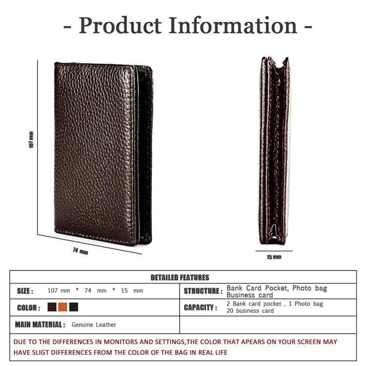 KB156 Antimagnetic RFID Men Leather Card Bag Card Holder