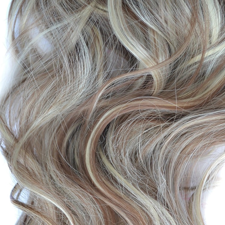 50cm 16 Card Long Curly Hair Wig Seamless Hair Extension Piece