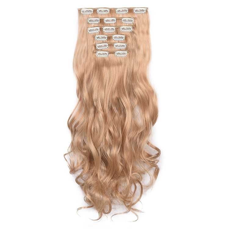 50cm 16 Card Long Curly Hair Wig Seamless Hair Extension Piece