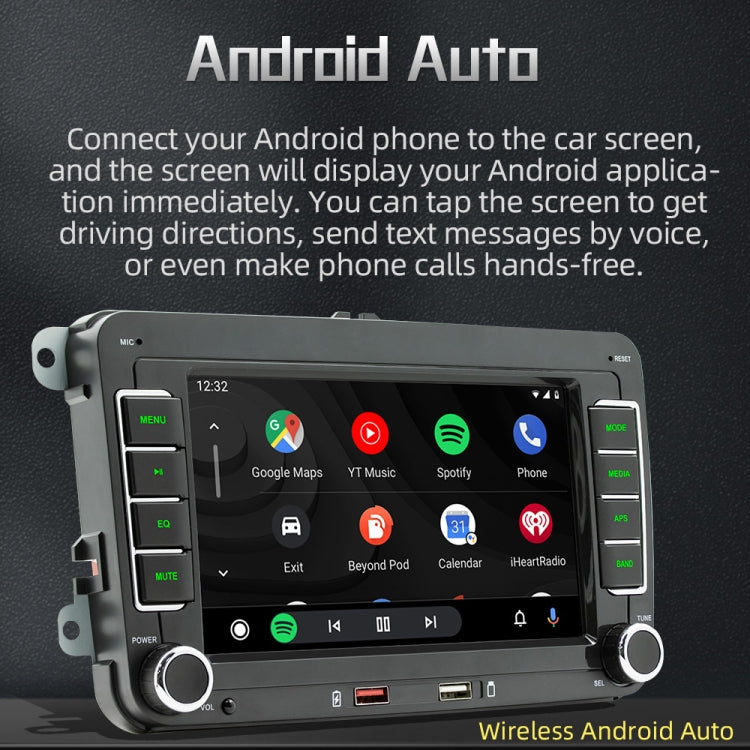 F9070 For Volkswagen 7 inch Portable Car MP5 Player Support CarPlay / Android Auto