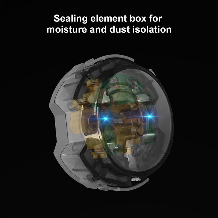 86mm Round LED Tempered Glass Switch Panel, Black Round Glass