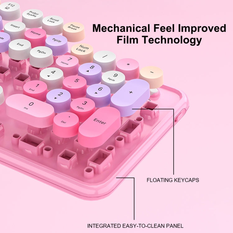 AULA AC306 104 Keys Retro Wireless Keyboard + Mouse Combo Set