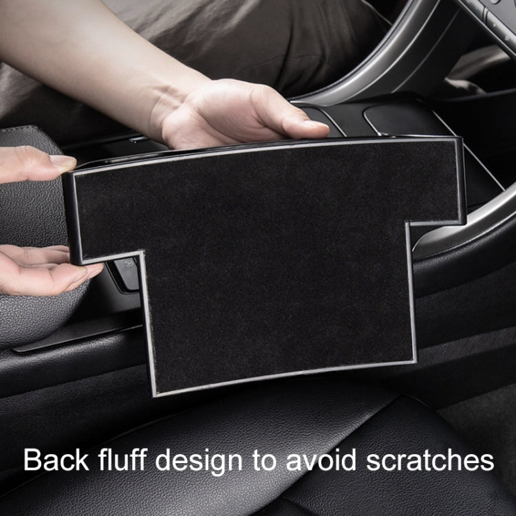 Car Multi-functional Console Box Cup Holder Seat Gap Side Storage Box, Leather Style