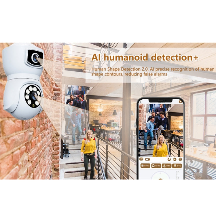 DP41 Bulb-type Dual-lens Motion Tracking Smart Camera Supports Voice Intercom