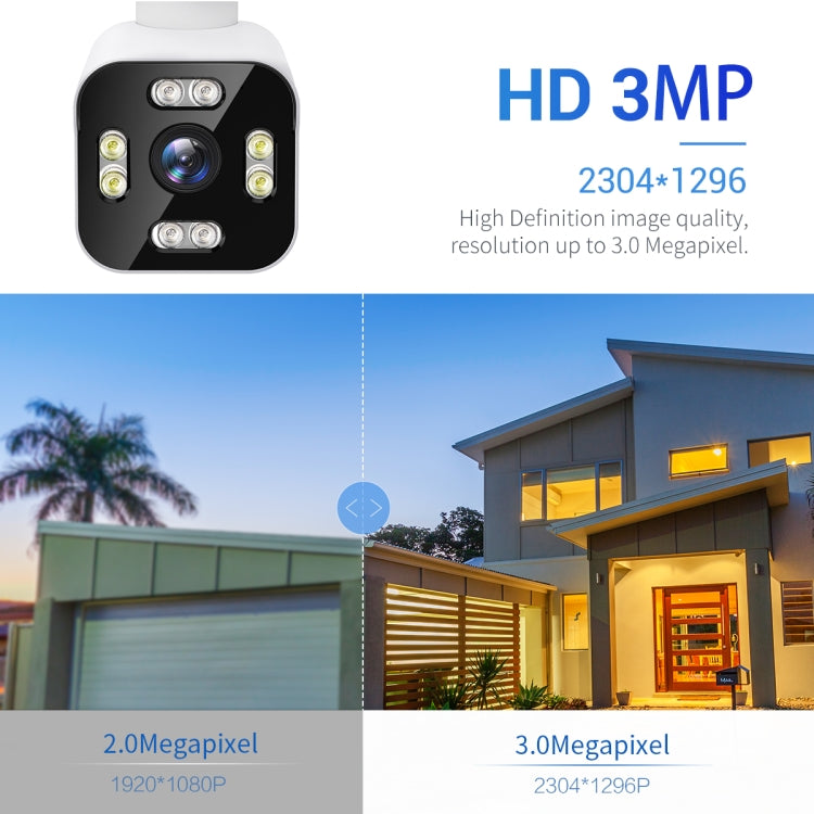 ESCAM PT303 3MP HD Motion Detection APP Control Pan & Tilt WiFi IP Camera