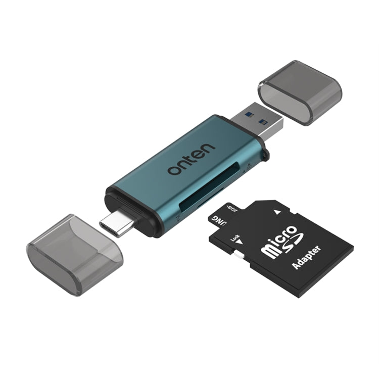 Onten CR532 2 in 1 USB-A / USB-C to SD2.0 / TF2.0 USB Card Reader