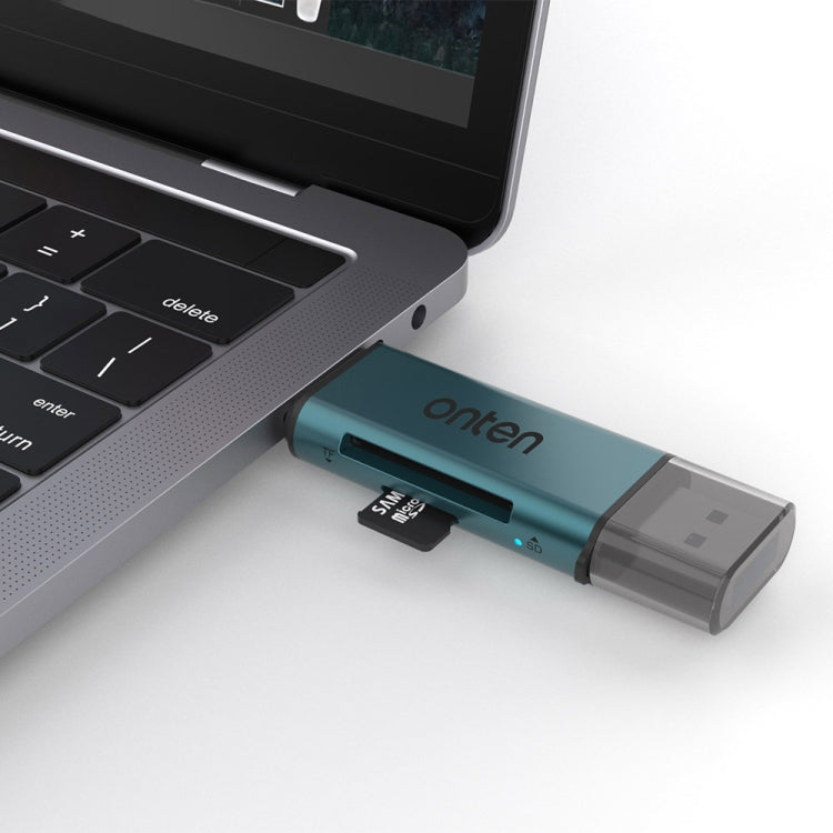 Onten CR532 2 in 1 USB-A / USB-C to SD2.0 / TF2.0 USB Card Reader