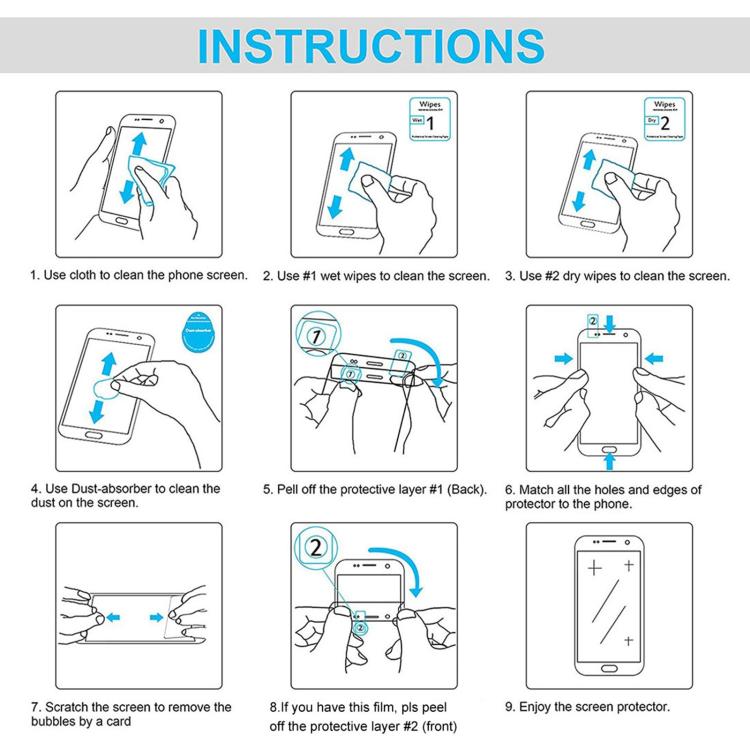 2pcs 9H 0.3mm Explosion-proof Tempered Glass Film, For MSI Claw 8 AI+, For MSI Claw 7 inch Game Console