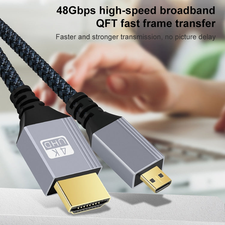 HDTV to Micro HDTV 4K 120Hz Computer Digital Camera HD Video Adapter Cable