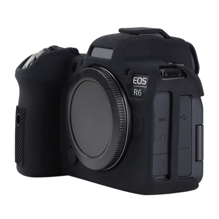Litchi Texture Soft Silicone Protective Case, For Canon EOS R6 Mark II
