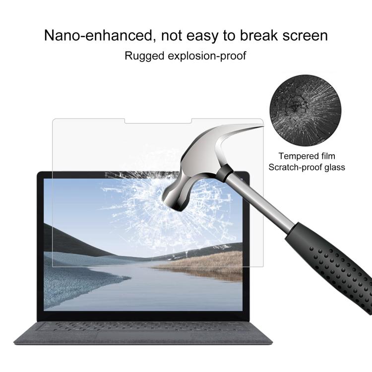 25pcs 9H 0.3mm Explosion-proof Tempered Glass Film, For Microsoft Surface Laptop 13 inch, For Microsoft Surface Laptop 7 15 inch, For Microsoft Surface Laptop 7 13.8, For Microsoft Surface Laptop 6 15, For Microsoft Surface Laptop 6 13.5