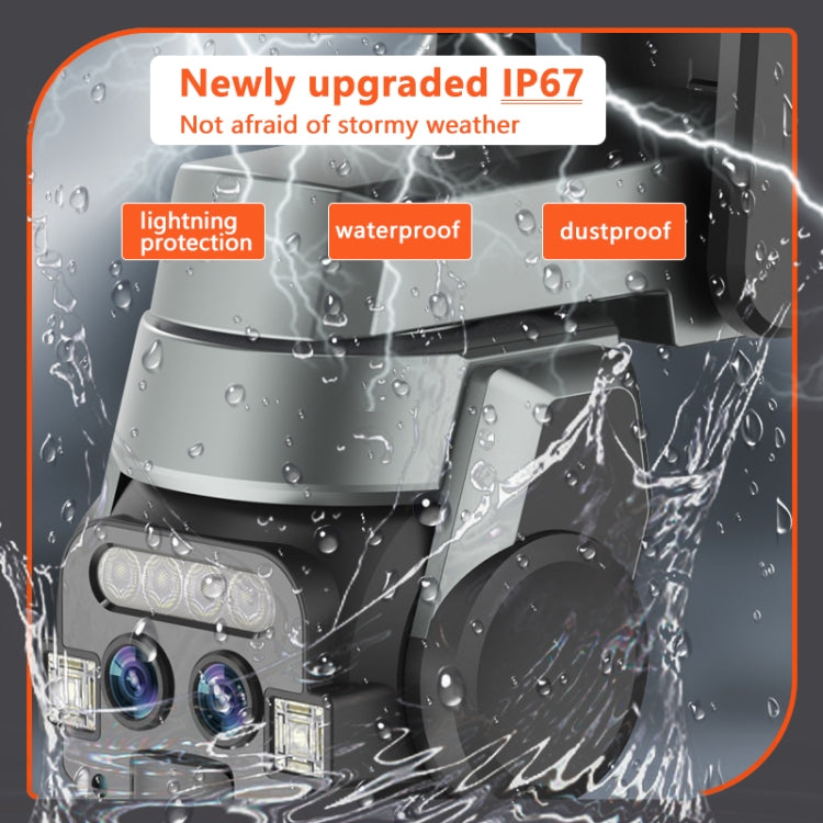 Q820 6MP 10X Binocular Zoom Dual Light Source Outdoor IP67 Waterproof WiFi Camera