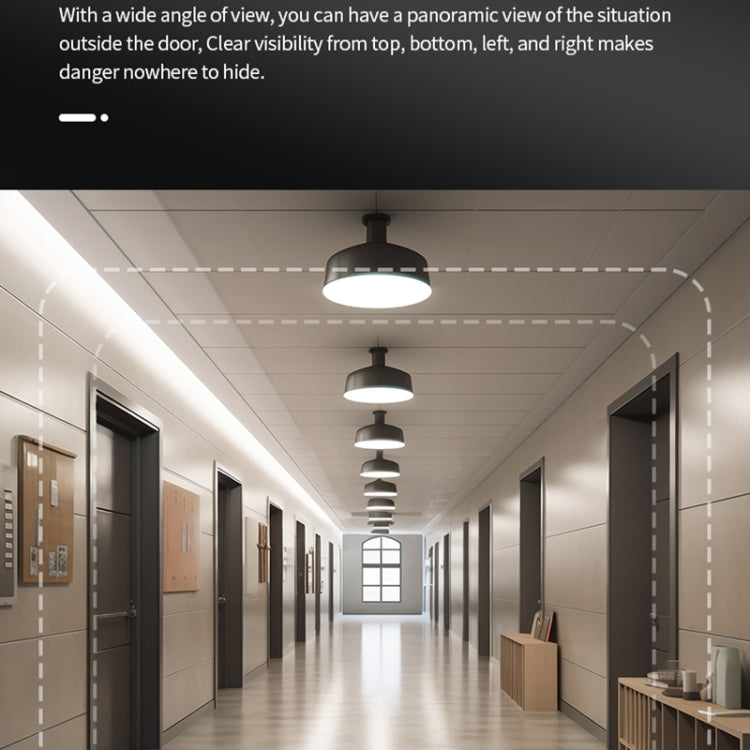 S50S 4.3 inch IPS LCD Screen 1080P Infrared Night Vision WiFi Smart Cat Eye Video Doorbell