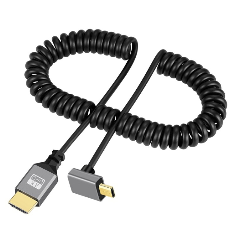 HDTV to Micro HDTV Elbow Head Spring Cable for DSLR Camera
