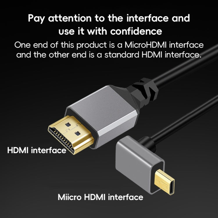 HDTV to Micro HDTV Elbow Head Spring Cable for DSLR Camera