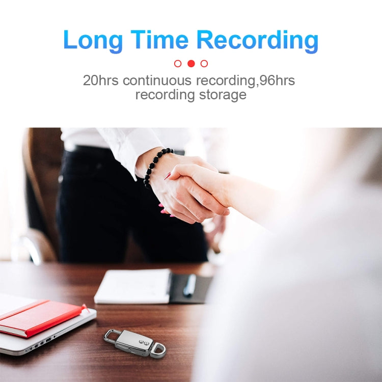 JNN S20 Zinc Alloy Keychain Voice Recorder