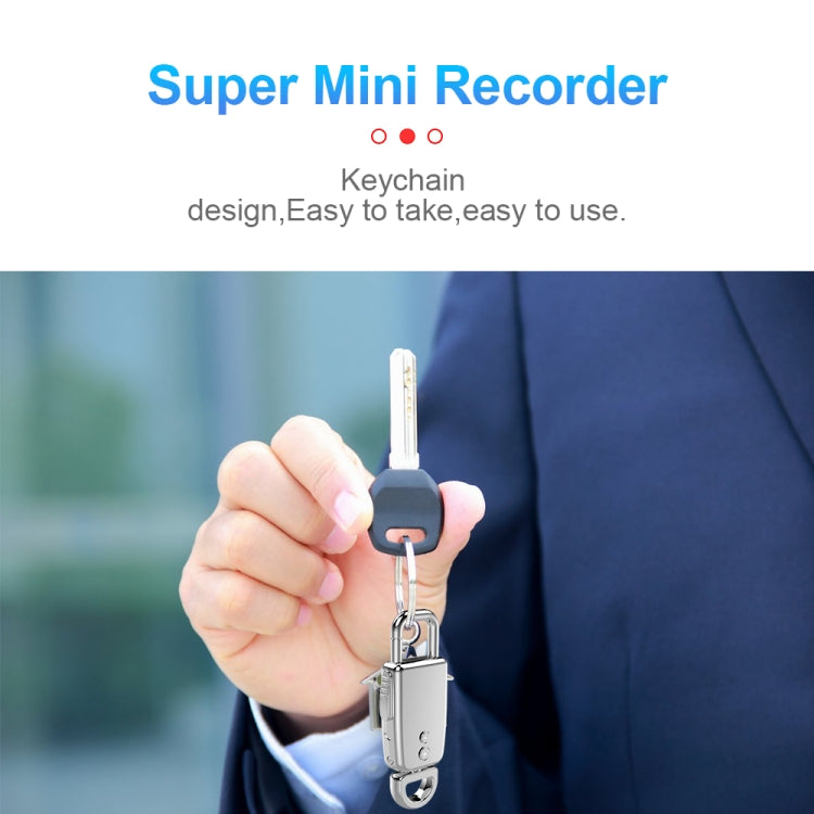 JNN S20 Zinc Alloy Keychain Voice Recorder