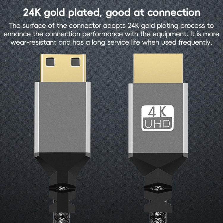 HDTV to Mini HDTV 4K UHD Video Transmission Braided Cable