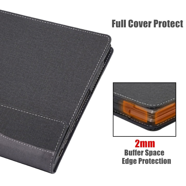 Leather Laptop Shockproof Protective Case, For HP Pavilion Book Pro 16 16 inch 16-ab, For HP OmniBook 7 Laptop 16-az / 16t-az, For HP OmniBook 7 17.3 inch 17-dc, For HP OmniBook 7 Flip 16 inch 16-au, For HP EliteBook 860 / 865 G11 16 inch              ...