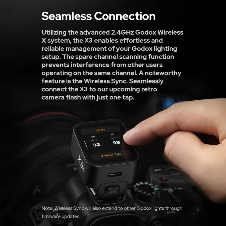 Godox X3 TTL Wireless Flash Trigger Touch Screen Flash Transmitter