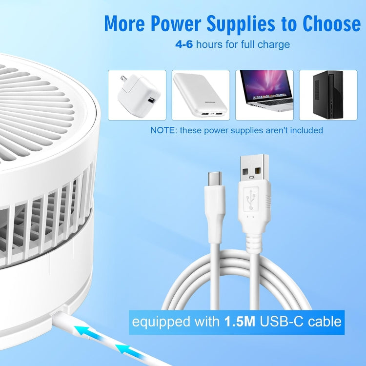 F9 Folding Adjustable Height Desktop Electric Fan