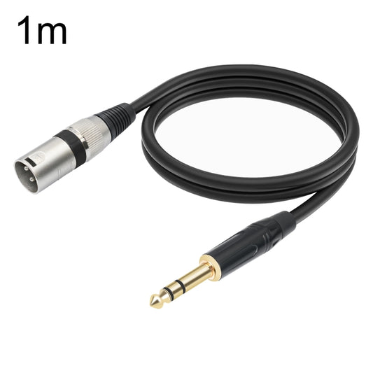 TC145BK55 6.35mm 1/4 TRS Male to XLR 3pin Male Microphone Cable