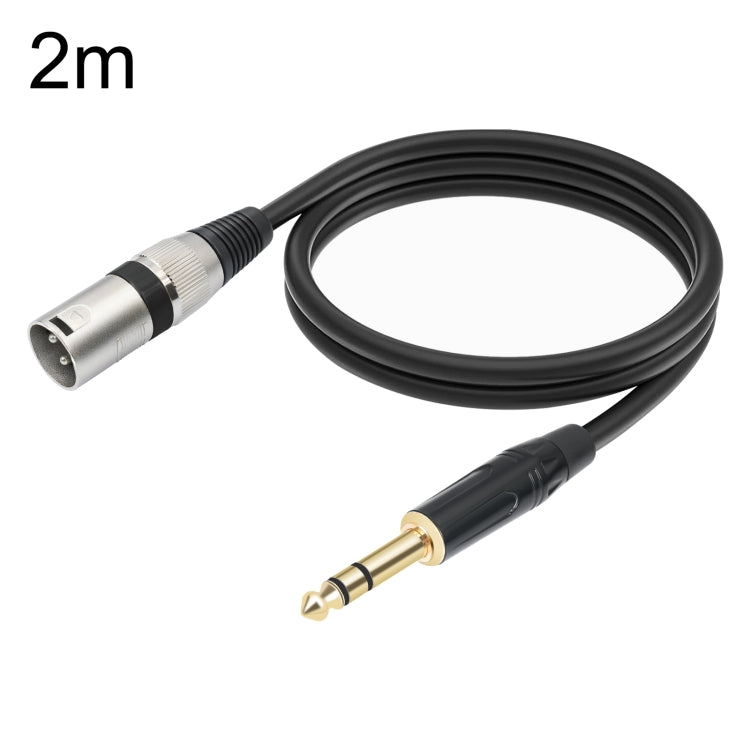 TC145BK55 6.35mm 1/4 TRS Male to XLR 3pin Male Microphone Cable