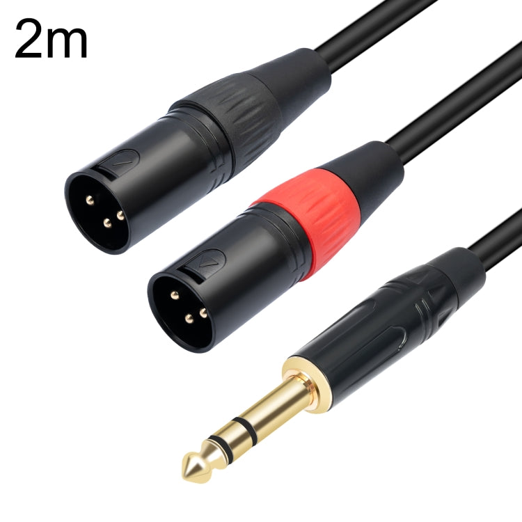 TC145YXK108RE-10 6.35mm 1/4 TRS Male to Dual XLR Male Audio Cable