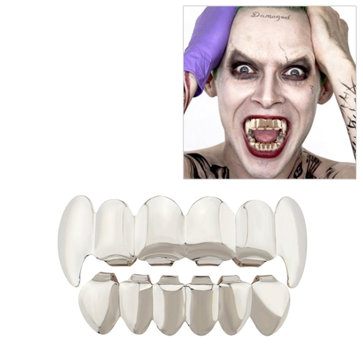 Real Gold Electroplating Halloween Decoration Denture And Tusk Suit COS Props
