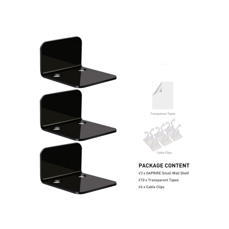 YX113 3pcs Acrylic Small Wall Mount