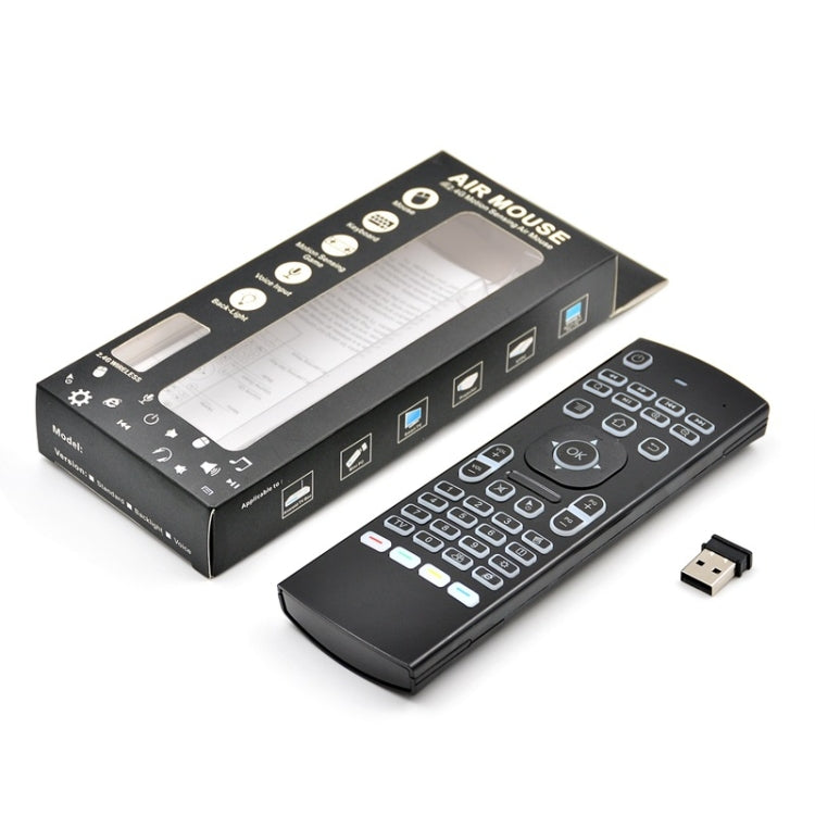 MX3 2.4GHz Fly Air Mouse LED Backlight Wireless Keyboard Remote Control with Gyroscope for Android TV Box / PC