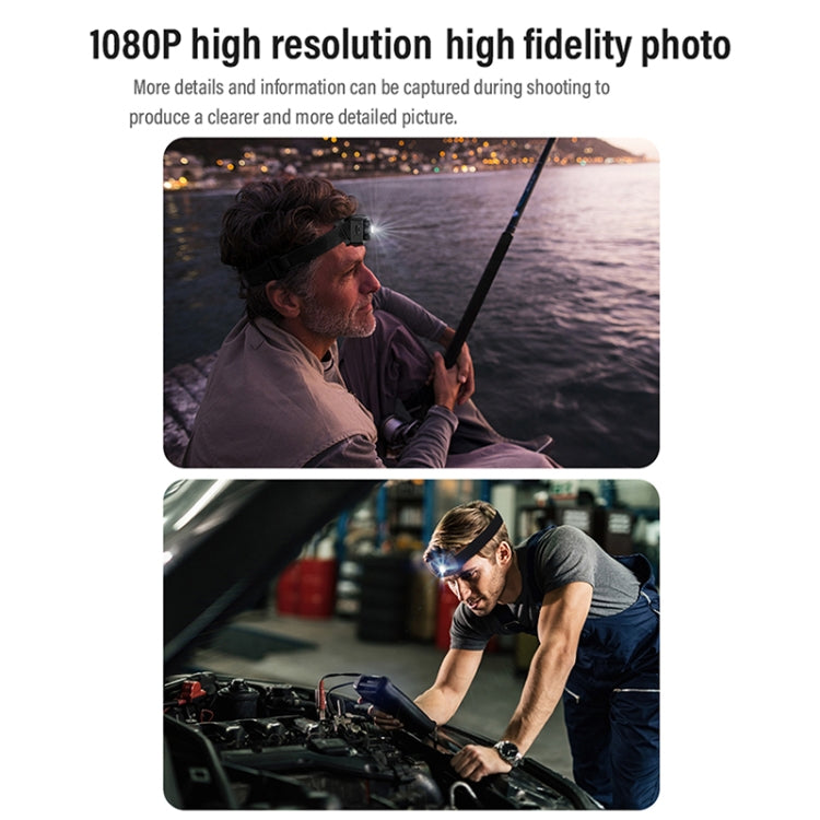 D8 1080P Head-mounted LED Motion Sensor Video Recording Lighting Camera