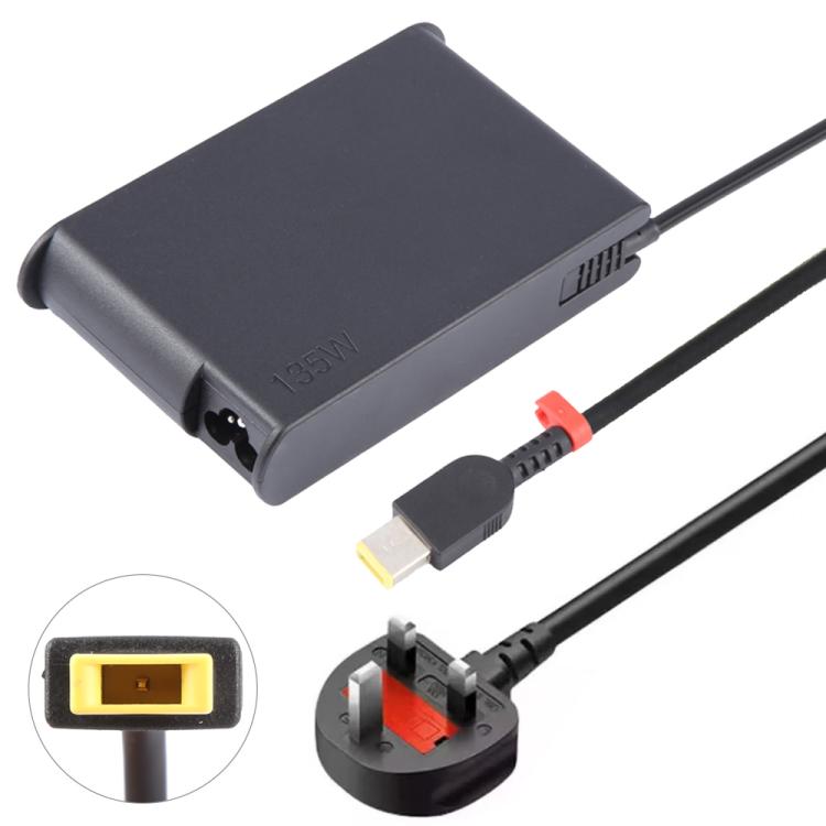135W 20V 6.75A Laptop Notebook Power Adapter with Big Square USB Port For Lenovo Thinkpad / ThinkBook / Xiaoxin