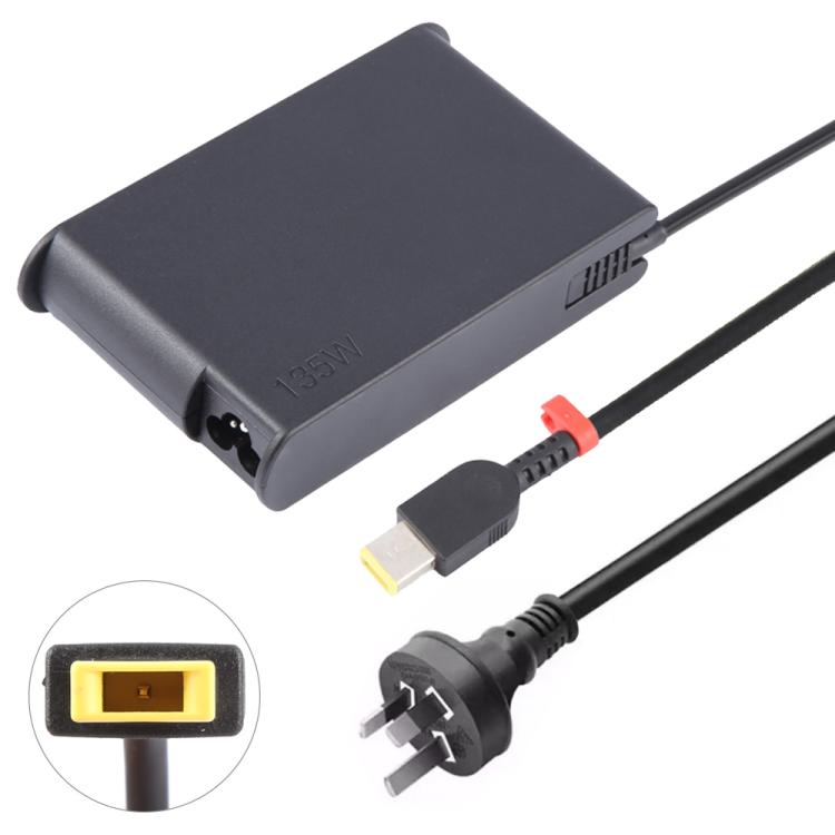 135W 20V 6.75A Laptop Notebook Power Adapter with Big Square USB Port For Lenovo Thinkpad / ThinkBook / Xiaoxin