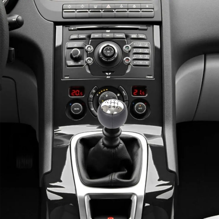 For Peugeot 307 / 308 Car Gear Lever Hand Ball Leather Gear Shift Knob
