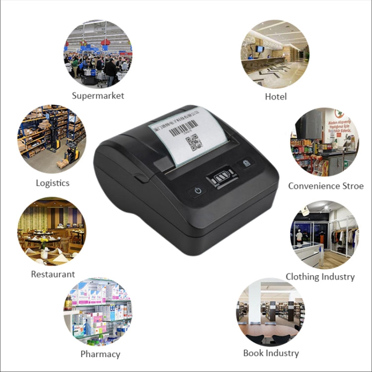 BT-802 80mm USB-C/Type-C + Bluetooth Portable Thermal Printer