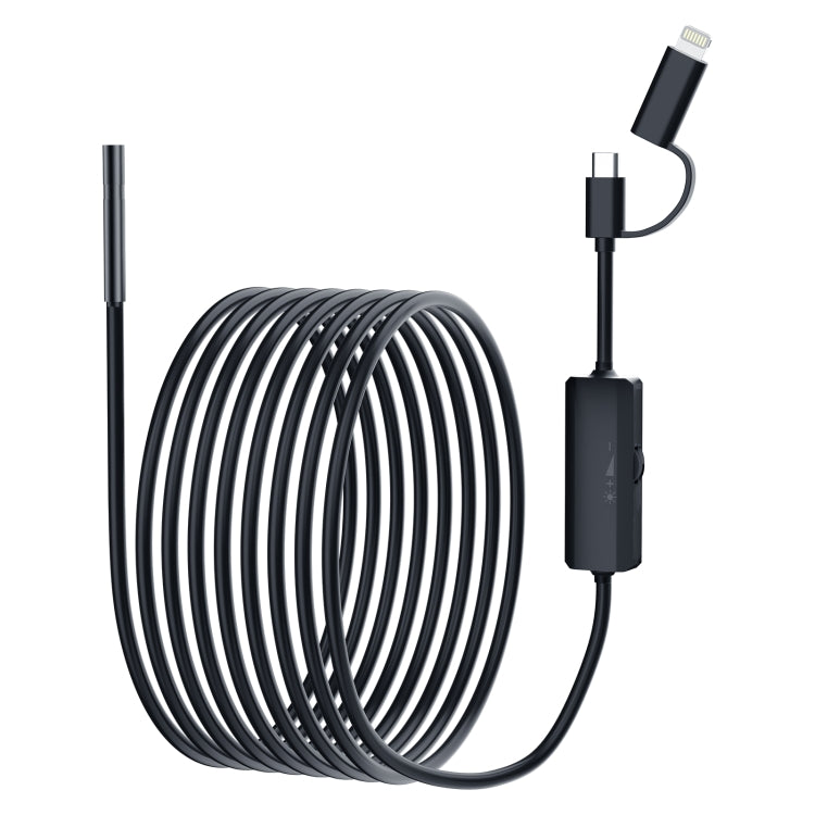 AN112 2 in 1 USB-C / Type-C + 8 Pin Interface 5.5mm HD Industry Endoscope