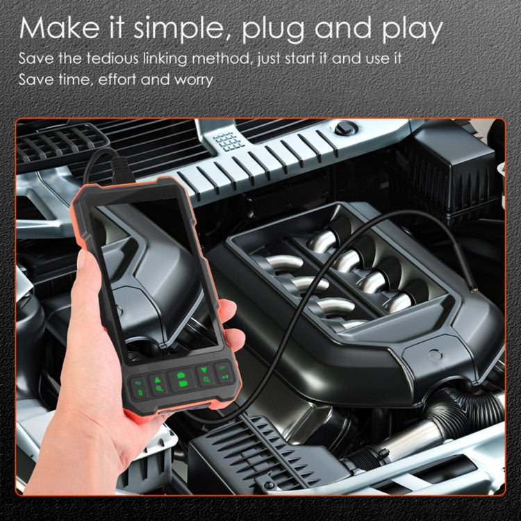 T21 4.5 inch IPS Color Screen 7.9mm Triple Camera Split Hard Cable Industrial Endoscope