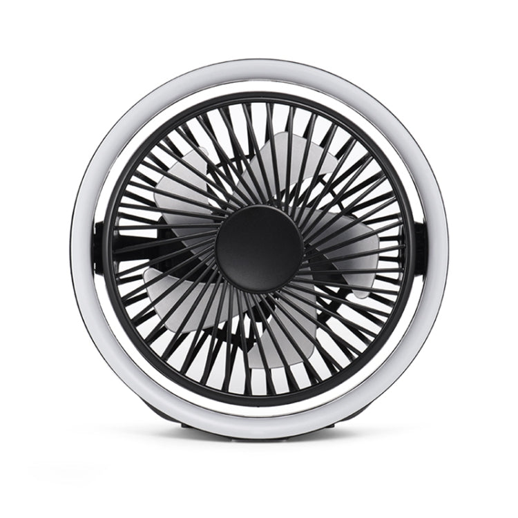 N601 180 Degree Rotating Type-C Desktop Fan with LED Ambience Light