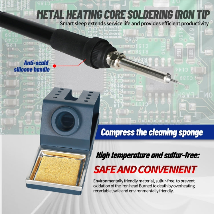 Kaisi 878Pro 2 in 1 Smart Sleep Lead-free Digital Display Hot Air Gun Soldering Iron Station