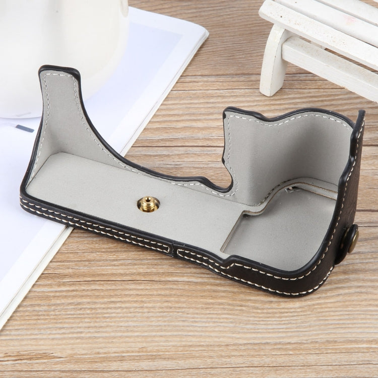 Buffalo Texture PU Leather Camera Half Case Base