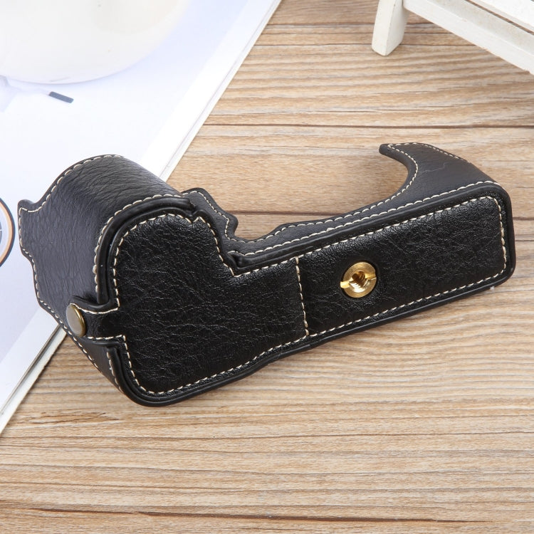 Buffalo Texture PU Leather Camera Half Case Base